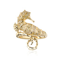 Anillo en oro con Diamante fancy SI2 (CIRARI)