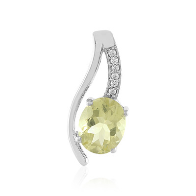 Colgante en plata con Quarzo limón