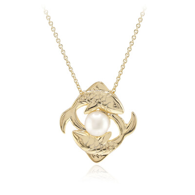 Collar en plata con Perla blanca Freshwater