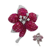 Broche en oro con Rubí de Birmania (Estée Collection)