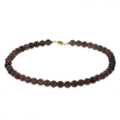 Collar en plata con Cuarzo ahumado