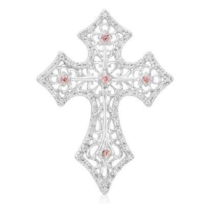 Colgante en plata con Turmalina rosa