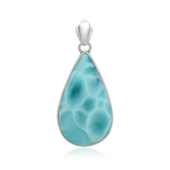 Colgante en plata con Larimar