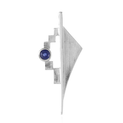 Colgante en plata con Zafiro azul de Madagascar (MONOSONO COLLECTION)