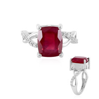 Anillo en plata con Rubí de Madagascar