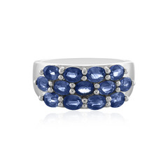 Anillo en plata con Zafiro azul