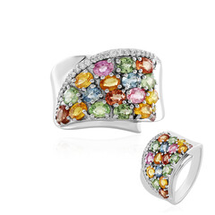 Anillo en plata con Zafiro