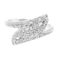 Anillo en plata con Topacio blanco