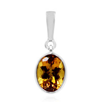 Colgante en plata con Escapolita cognac