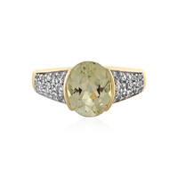 Anillo en oro con Cuncita amarillo canario