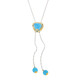 Collar en plata con Calcedonia azul (Gems en Vogue)