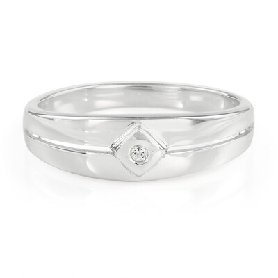 Anillo en plata con Topacio blanco