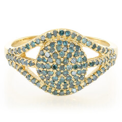 Anillo en plata con Diamante fantasía