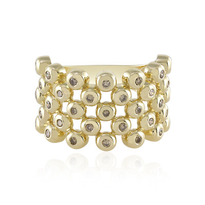 Anillo en oro con Diamante champán I2 (de Melo)