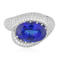 Anillo en oro con Tanzanita AAA (de Melo)