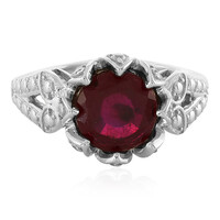 Anillo en plata con Rubí de Madagascar