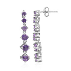 Pendientes en plata con Amatista