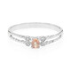 Anillo en plata con Zafiro Padparadscha