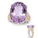 Anillo en plata con Amatista Rosa de Francia (Gems en Vogue)