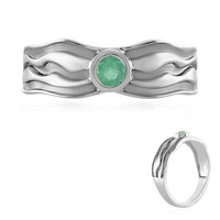 Anillo en plata con Esmeralda de Etiopía (SAELOCANA)