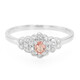 Anillo en plata con Zafiro Padparadscha