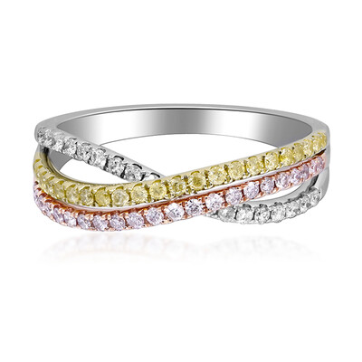 Anillo en oro con Diamante rosa I1 (CIRARI)