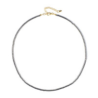 Collar en plata con Diamante plateados