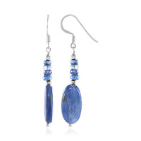 Pendientes en plata con Cianita
