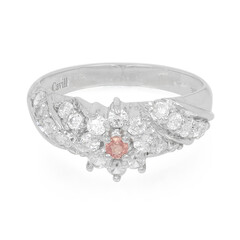 Anillo en plata con Zafiro Padparadscha