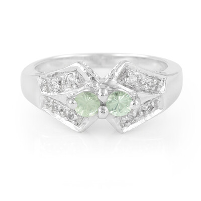 Anillo en plata con Granate verde menta de Merelani