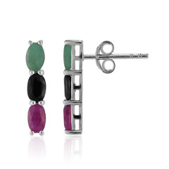 Pendientes en plata con Esmeralda