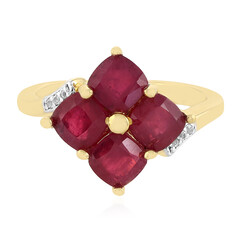 Anillo en plata con Rubí de Madagascar