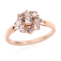 Anillo en oro con Morganita