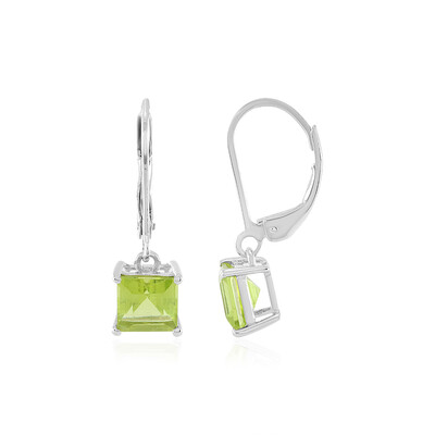 Pendientes en plata con Peridoto de Arizona