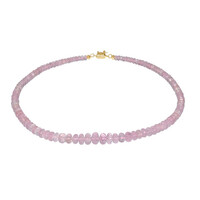 Collar en oro con Morganita AAA (AMAYANI)