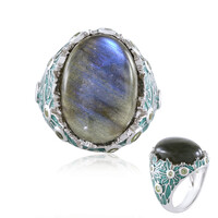 Anillo en plata con Labradorita azul de Maniry (Adela Silber)
