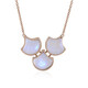 Collar en plata con Piedra de luna azul (KM by Juwelo)
