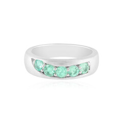 Anillo en plata con Esmeralda de Colombia