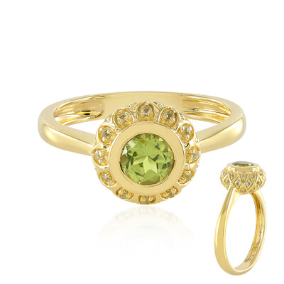 Anillo en plata con Peridoto