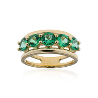 Anillo en oro con Esmeralda Colombiana de Muzo (de Melo)