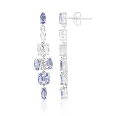 Pendientes en plata con Tanzanita