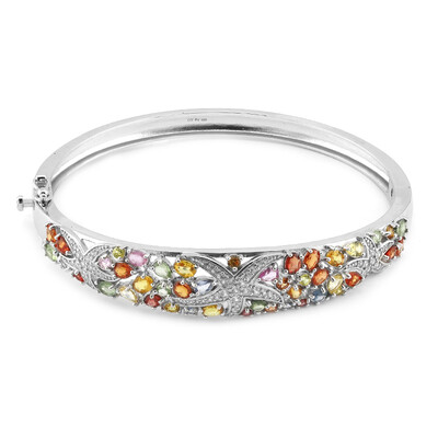 Brazalete en plata con Zafiro