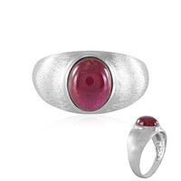 Anillo en plata con Rubí de Madagascar