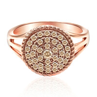 Anillo en oro con Diamante rosa de Francia de Argyle SI1