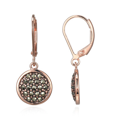 Pendientes en plata con Marcasita