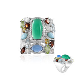 Anillo en plata con Ónix verde
