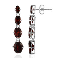 Pendientes en plata con Granate de Mozambique