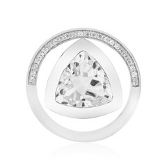 Colgante en plata con Topacio blanco