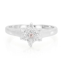Anillo en plata con Zafiro de Ceilán rosa