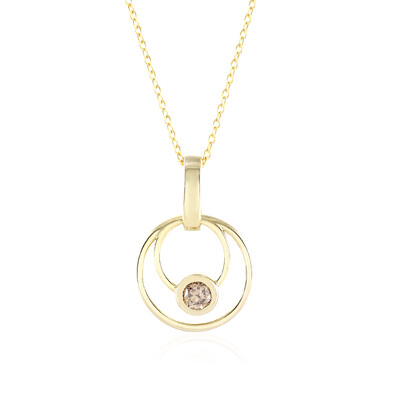 Collar en plata con Diamante champán I2